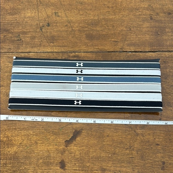 Under Armour Headbands Set - Black, Gray, White Soccer Hair Sport Gym Workout - Picture 5 of 5